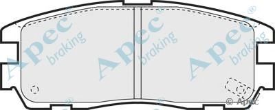 APEC BRAKING pad798 -  Комплект тормозных колодок, дисковый тормоз